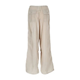 Hinnominate Beige Nylon Women's High-Waisted Trouser